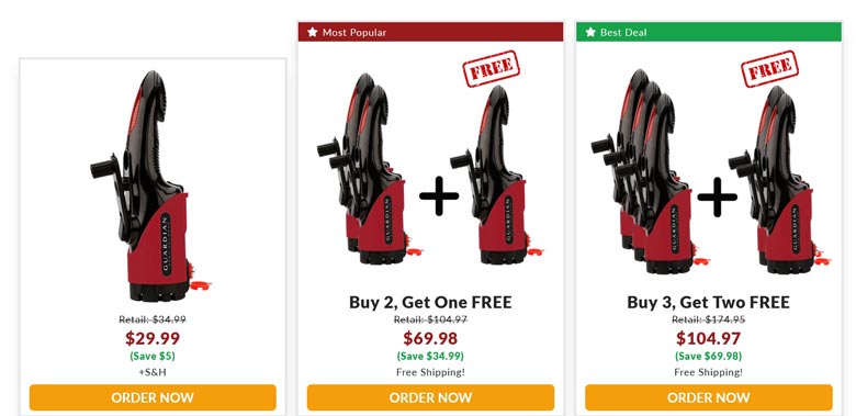 Auto Guardian Flashlight Pricing