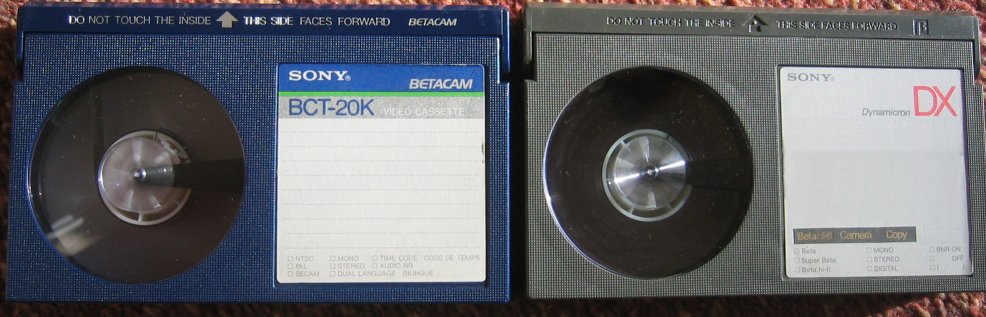 Betacam tapes