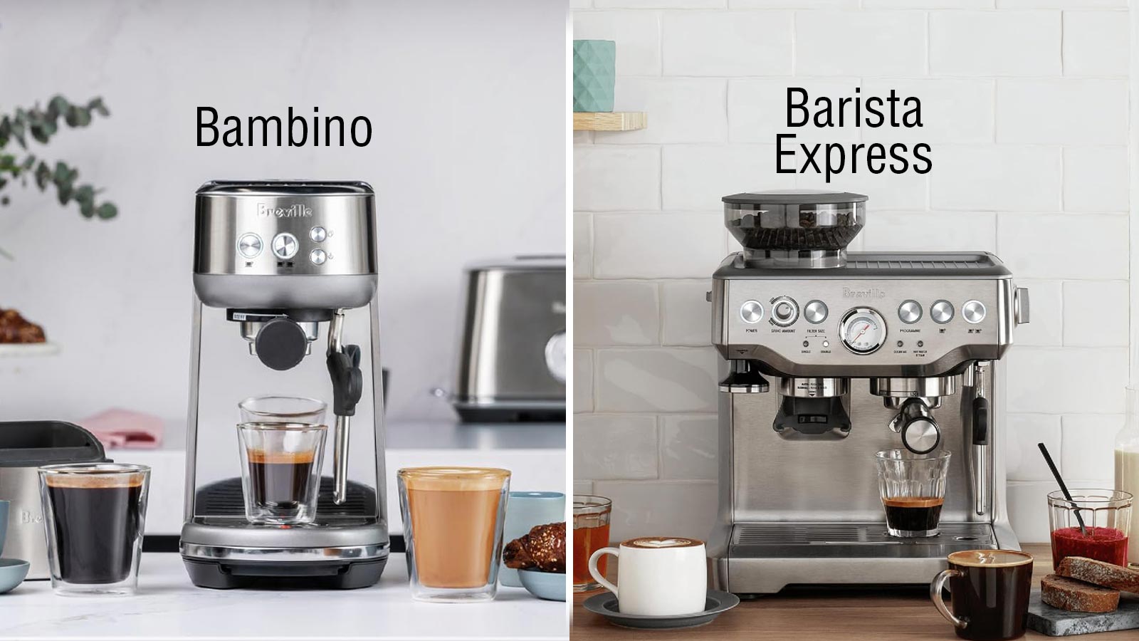 breville bambino vs barista express