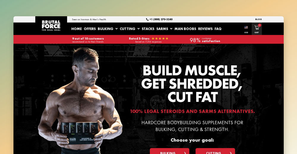 brutal force website screenshot