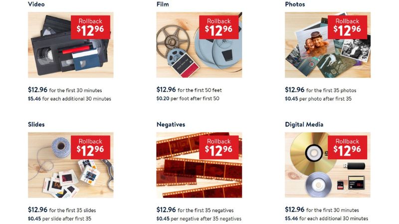 dvdwalmart service prices