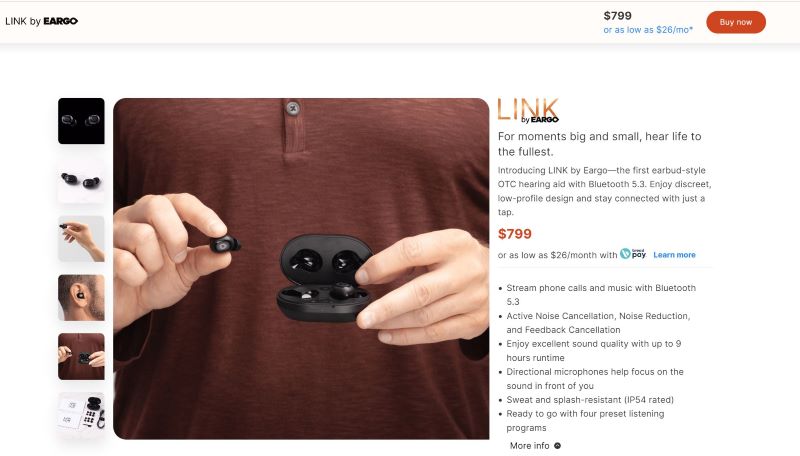 eargo link cart