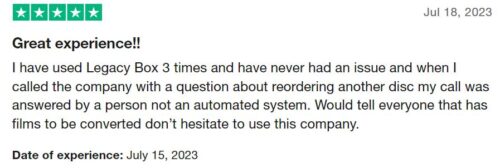 latest legacybox review, customer used Legacy box 3 times
