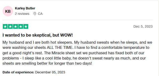 Miracle sheets reviews