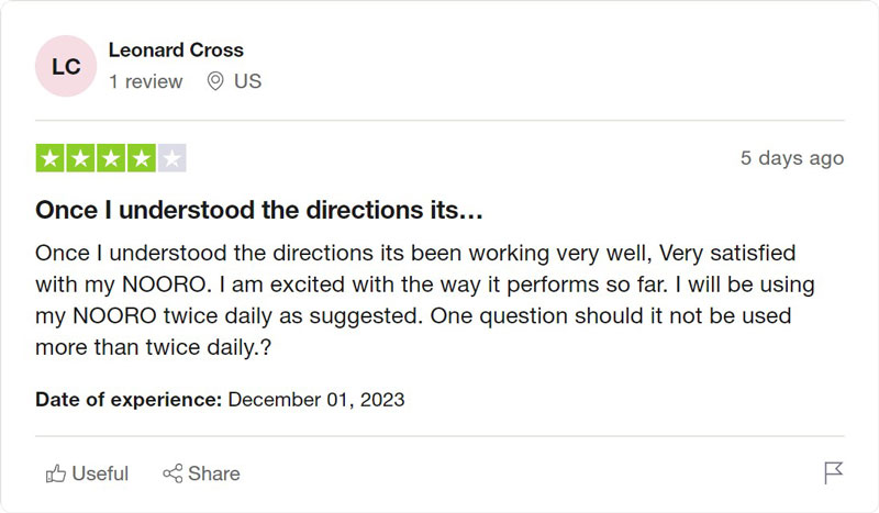 nooro knee massager trustpilot review