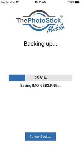 backup screen
