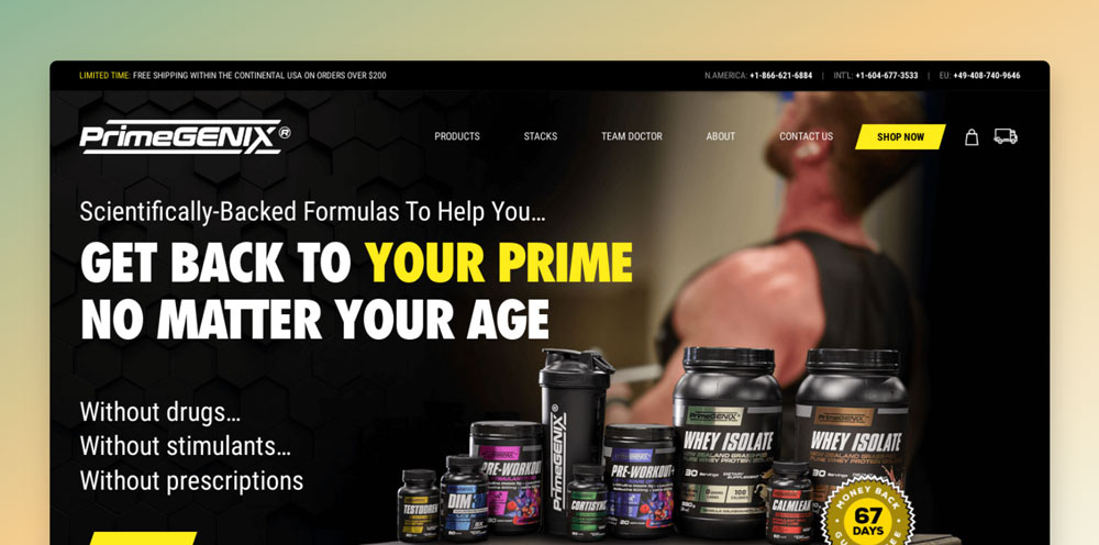 primegenix website screenshot