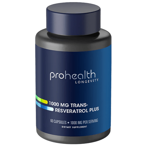 prohealth trans resveratrol bottle